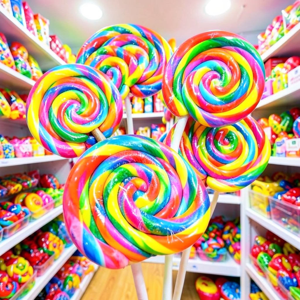 Sucettes arc-en-ciel